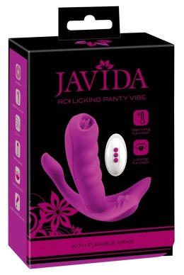 Javida Panty Vibe Licking - Wibrujący System Intymny z Pilotem, Fioletowy JAVIDA