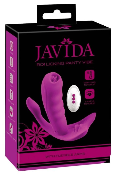 Javida Panty Vibe Licking - Wibrujący System Intymny z Pilotem, Fioletowy JAVIDA