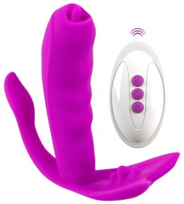 Javida Panty Vibe Licking - Wibrujący System Intymny z Pilotem, Fioletowy JAVIDA