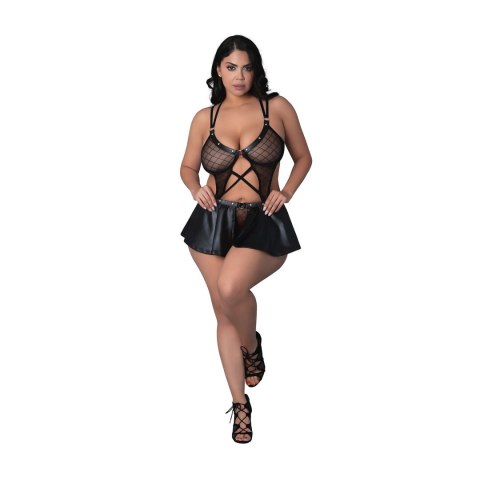 Magic Silk Anastasia Biustonosz i majtki 2XL, siatka, elementy metalowe Magic Silk