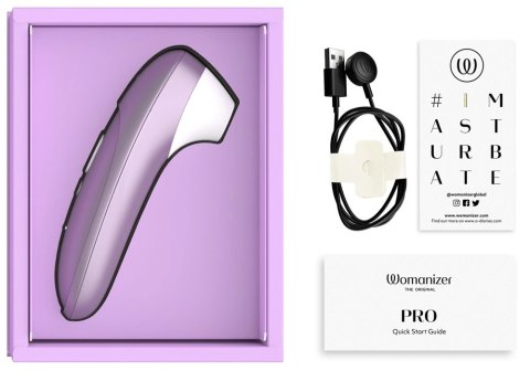 Womanizer Pro Lilac - kompaktowy model z 11 poziomami intensywności Womanizer