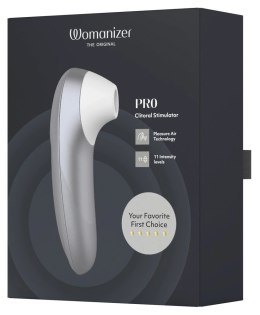 Womanizer Pro Silver - kompaktowy model z 11 poziomami intensywności Womanizer