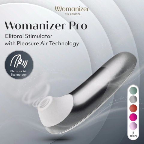 Womanizer Pro Silver - kompaktowy model z 11 poziomami intensywności Womanizer