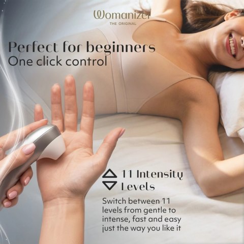 Womanizer Pro Silver - kompaktowy model z 11 poziomami intensywności Womanizer