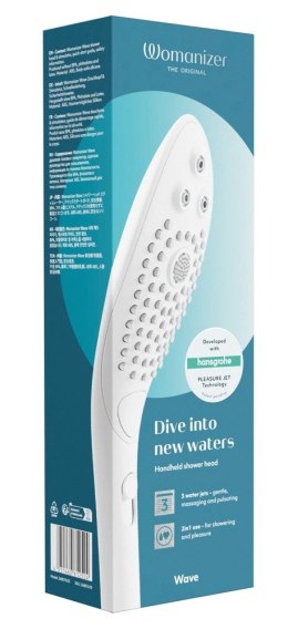 Womanizer Wave White - innowacyjna głowica prysznicowa 3 tryby, biała Womanizer