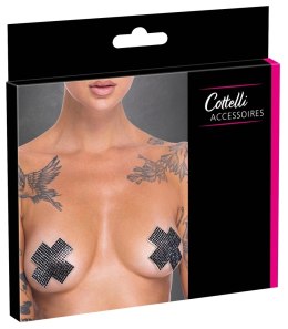 Cottelli ACCESSOIRES ozdoby na ciało Cross czarne 7,5x7,5 cm wielorazowe Cottelli