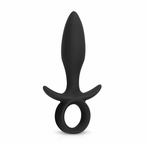 EasyToys Butt Buzzer silikonowy model wibrujący z uchwytem USB czarny Easytoys