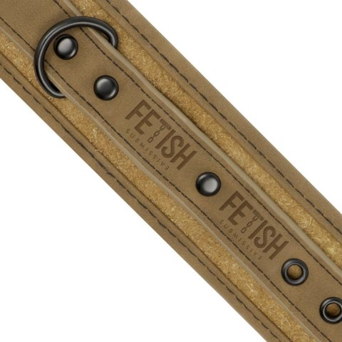 Fetish Submissive Origin kajdanki z wegańskiej skory neoprenowe czarne FETISH SUBMISSIVE