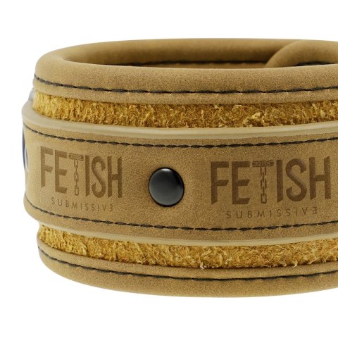 Fetish Submissive Origin kajdanki z wegańskiej skory neoprenowe czarne FETISH SUBMISSIVE
