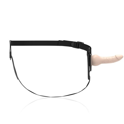 Fetish Submissive Uprząż silikonowa z elementem anatomicznym 16cm czarna FETISH SUBMISSIVE