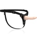 Fetish Submissive Uprząż silikonowa z elementem anatomicznym 16cm czarna FETISH SUBMISSIVE