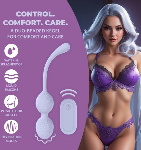 Loveline F1 Bead Kegel Duo z Pilotem Bezprzewodowym Lawenda Loveline by Shots