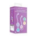 Loveline Zestaw Treningowy Kegel z Wibracją i 5 Wymiennymi Obciążnikami Fioletowy Loveline by Shots