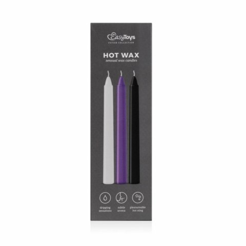 Sensual Zestaw Świec Do Masażu Ciała 3 szt. - delikatny wosk Easytoys