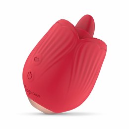 Teazers Rose Model - Wibrujący Symulator z Funkcją Licking, Czerwony Teazers