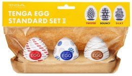 Tenga Egg Standard Zestaw 3 modeli - Twister, Bouncy, Silky, elastyczne etui TENGA