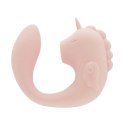 Unihorn C-Horse Coral Throb silikonowy masażer dwusilnikowy 15 cm rożowy Unihorn