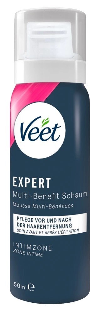 Veet EXPERT Zestaw do pielęgnacji okolic intymnych z kremem i pianką 2x50ml Veet