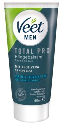 Veet Men TOTAL PRO Zestaw do Depilacji Intymnej 2w1 z Aloesem 150ml Veet