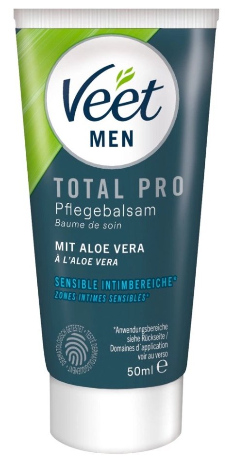 Veet Men TOTAL PRO Zestaw do Depilacji Intymnej 2w1 z Aloesem 150ml Veet
