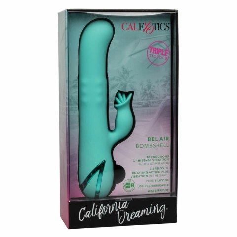 CalExotics Bel Air Bombshell zielony - masażer silikonowy, 10 trybow CALEXOTICS