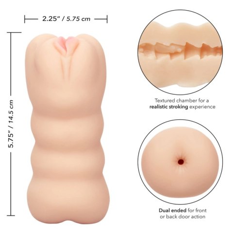 CalExotics Cheap Thrills The Three Way - innowacyjna maszyna intymna dwustronna 14,5 cm CALEXOTICS