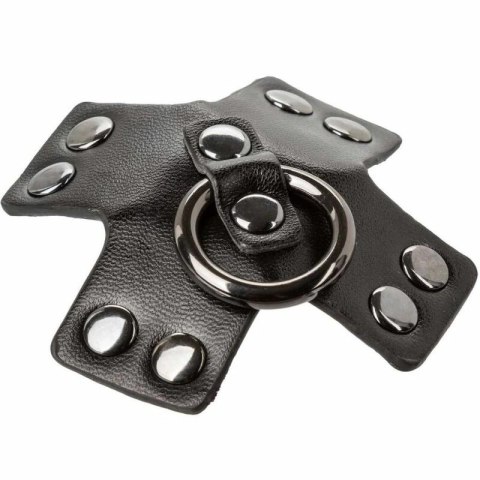 CalExotics Euphoria O-Ring nakładki na piersi czarne, metalowe detale CALEXOTICS