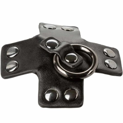 CalExotics Euphoria O-Ring nakładki na piersi czarne, metalowe detale CALEXOTICS