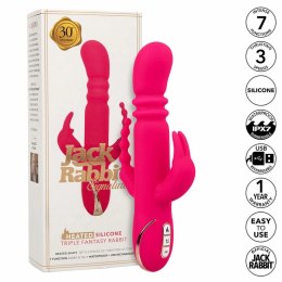 CalExotics Jack Rabbit Triple Fantasy Pink - system podgrzewania, 3 strefy CALEXOTICS