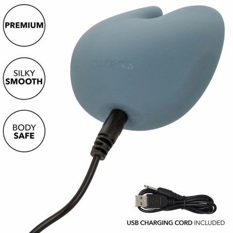 CalExotics Mod Curve Stimulator Blue - Wibrujący masażer silikonowy USB CALEXOTICS