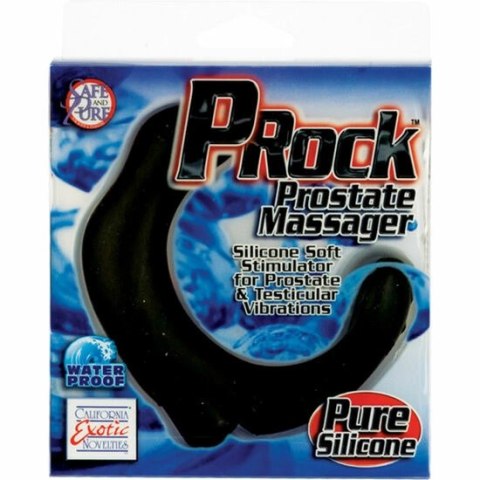 CalExotics P-Rock - silikonowy masażer stref intymnych 20 cm czarny CALEXOTICS