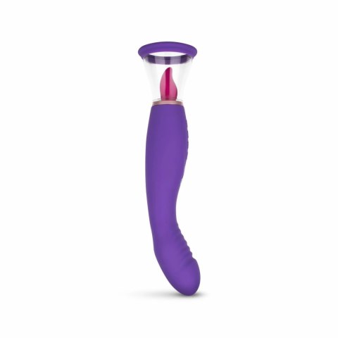 Easytoys Pleasure Pump G-Spot Vibrator Fioletowy 2 Nasadki USB Easytoys
