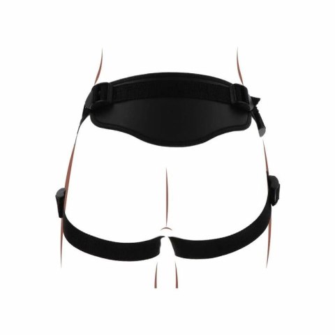 Get Real Uprząż Deluxe z regulacją, 3 silikonowe pierścienie, czarna GET REAL