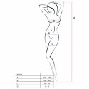 Passion BS019 bodystocking czarny, kabaretka, jeden rozmiar Passion