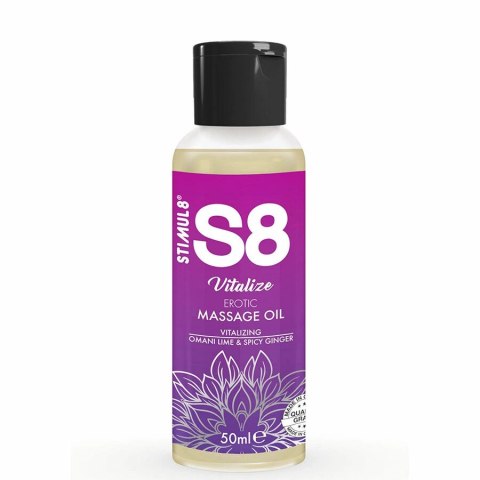 S8 Vitalize Olejek do masażu limonka 50ml - odżywczy, naturalny skład STIMUL8