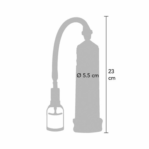 TOYJOY Power Massage Pump przezroczysta rękawica 23 cm PVC TOYJOY