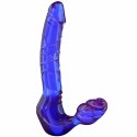 TOYJOY Strapless Strap-On silikonowy system podwojny 24 cm fioletowy TOYJOY