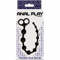 ToyJoy Flexible Beads - Elastyczne kulki silikonowe 38 cm czarne TOYJOY