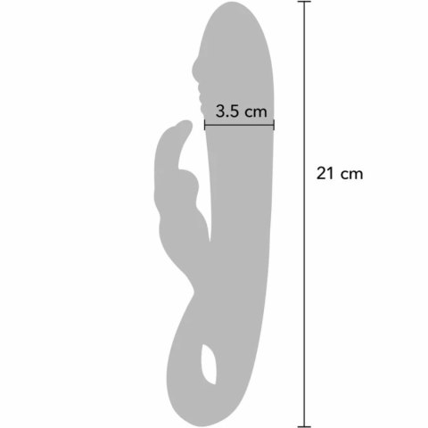 ToyJoy Taygeta Designer Edition silikonowy model z podwojną stymulacją 21 cm TOYJOY