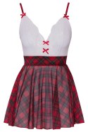 Cottelli Costumes Stroj Uczennicy S z Chokerem i Spodnicą w Kratkę Cottelli
