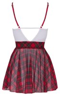 Cottelli Costumes Stroj Uczennicy S z Chokerem i Spodnicą w Kratkę Cottelli
