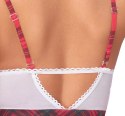 Cottelli Costumes zestaw szkolny XL w kratkę z rozkloszowaną spodnicą Cottelli