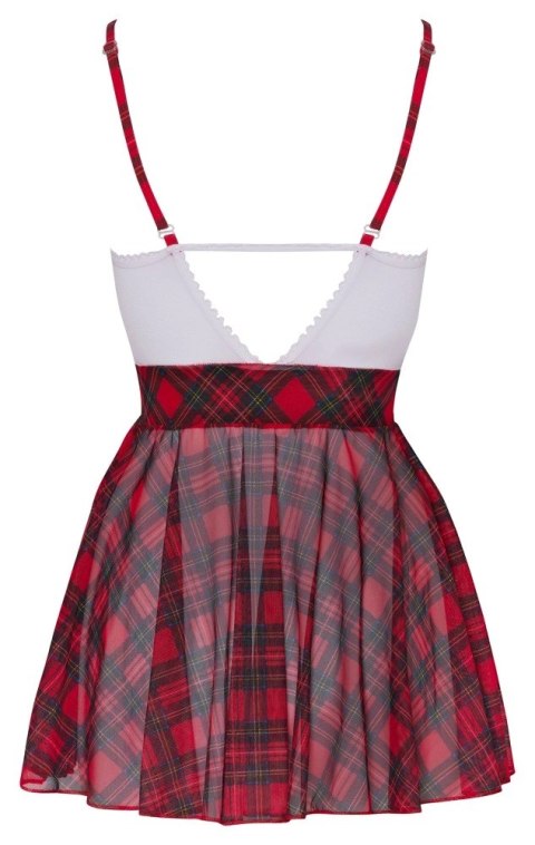 Cottelli Costumes zestaw szkolny XL w kratkę z rozkloszowaną spodnicą Cottelli