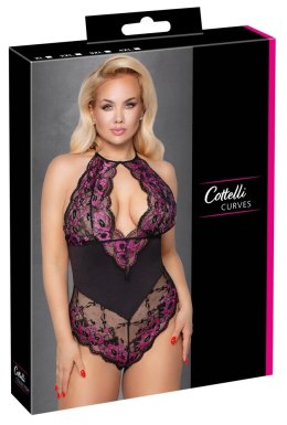 Cottelli Curves Body XL Dwukolorowa Koronka Kwiatowy Wzor Cottelli