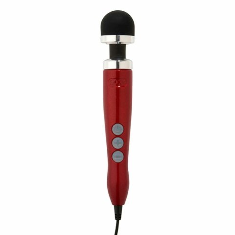 DOXY Die Cast 3 Candy Red - kompaktowy masażer z głowką silikonową Doxy