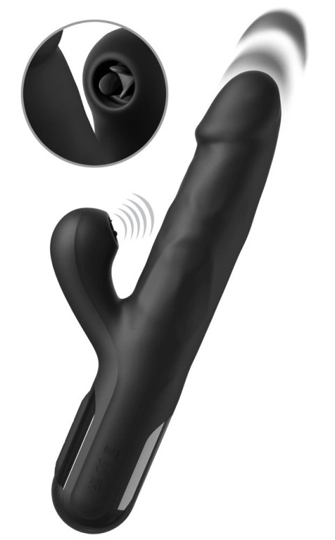 Fetish Fantasy Series Sonix Thruster silikonowy, wielofunkcyjny, czarny 22 cm Fetish Fantasy