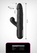 Fetish Fantasy Series Sonix Thruster silikonowy, wielofunkcyjny, czarny 22 cm Fetish Fantasy