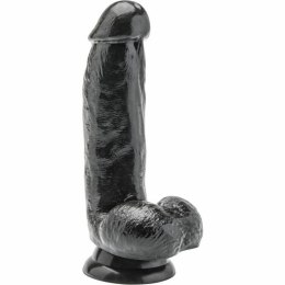Get Real model 12 cm z kulkami czarny - anatomiczny model intymny PVC GET REAL