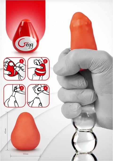 Gvibe Gegg - silikonowa maszyna intymna TPE, elastyczna struktura 3D Gvibe
