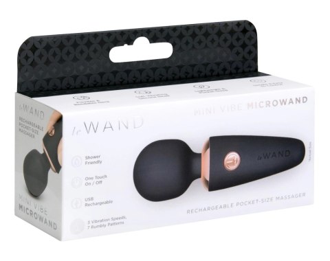Le Wand Mini Microwand Black - kompaktowy masażer relaksacyjny USB Le Wand
